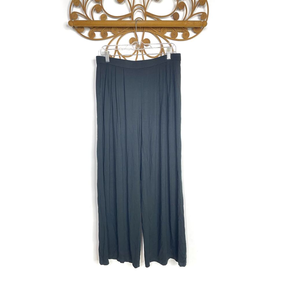 J.jill Wearever Pleated wide leg pants Black M